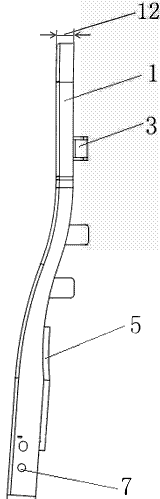 Seat backrest skeleton of intercity bus