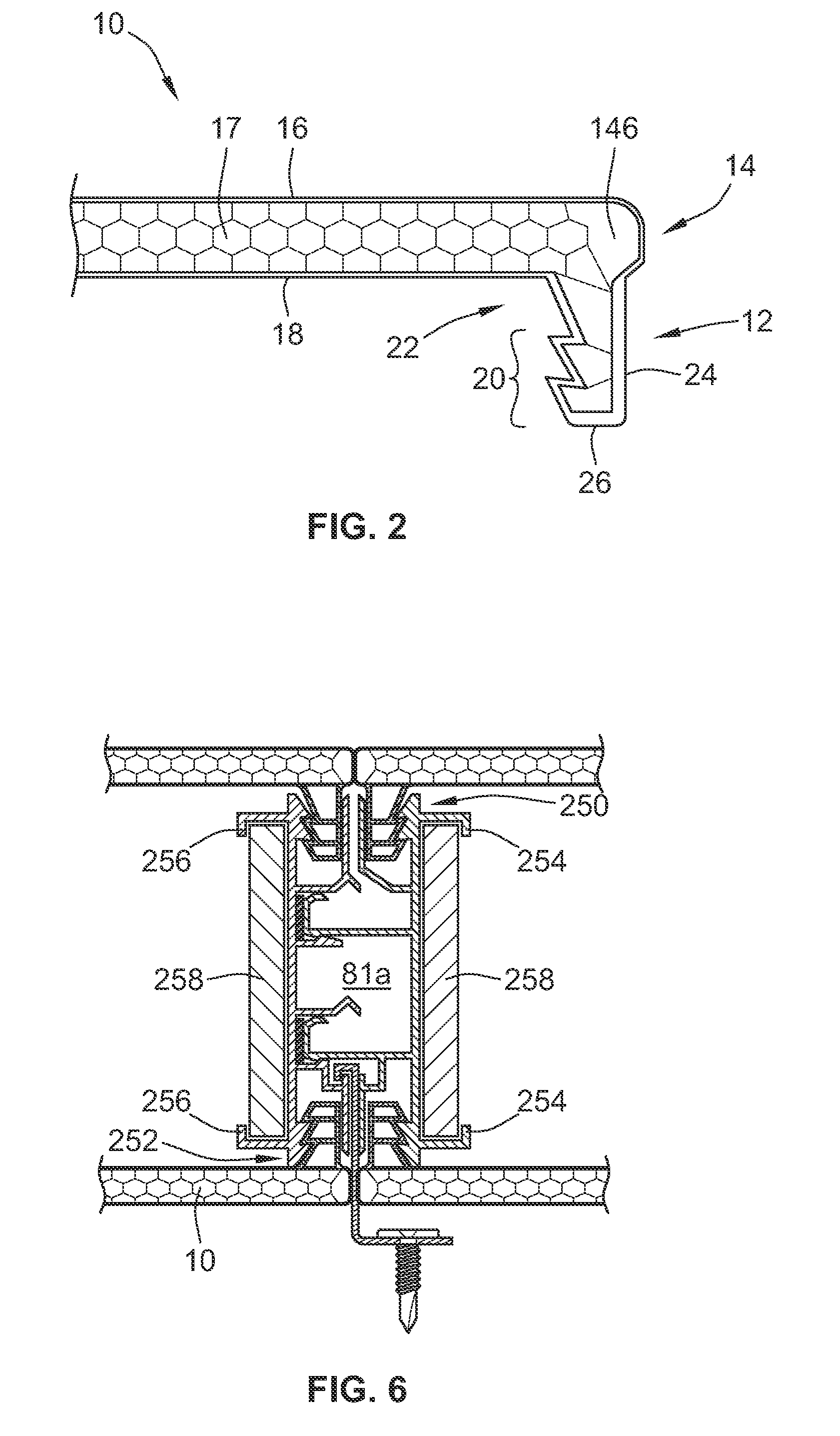 Dual glazing panel system