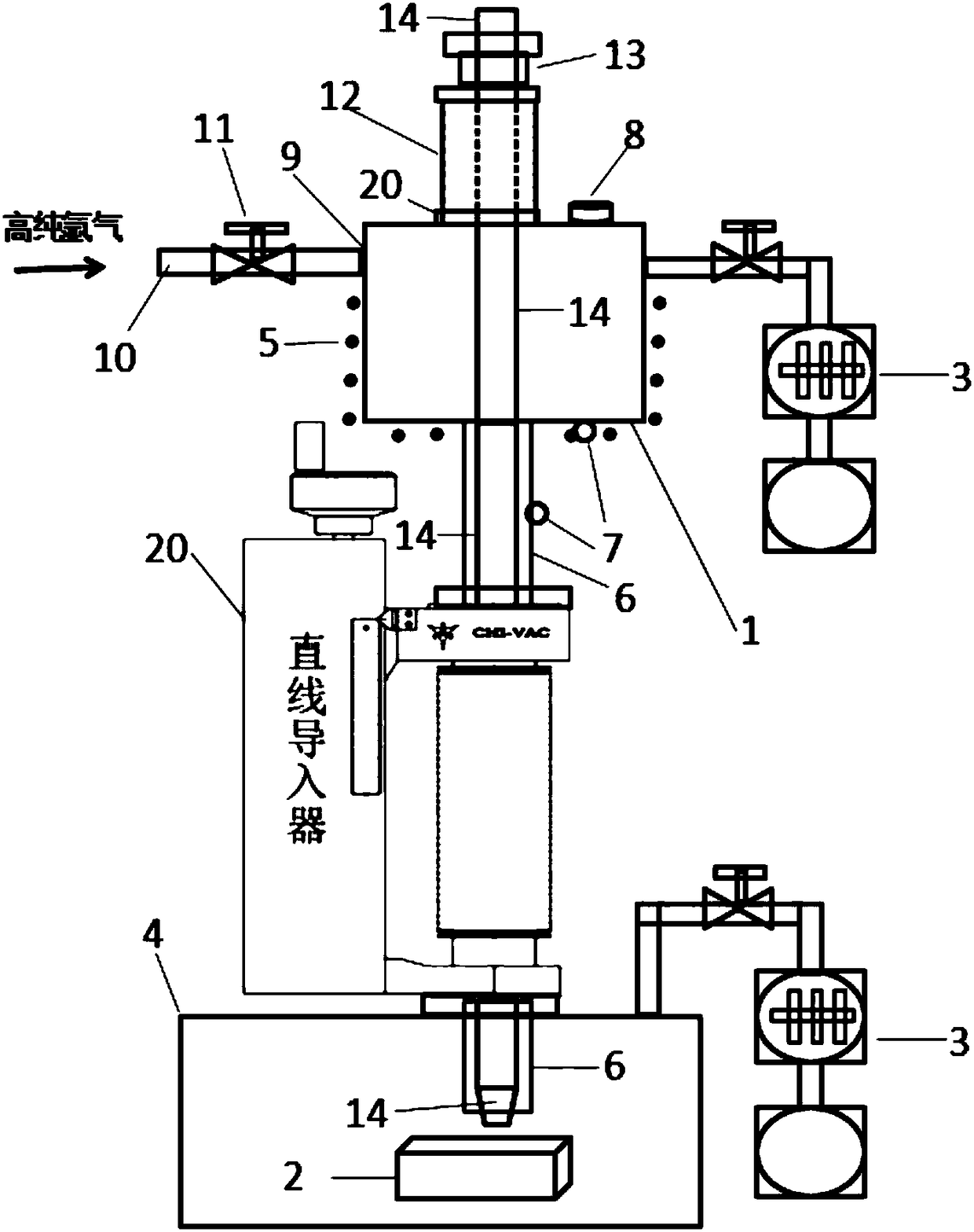 Liquid lithium injection device applied to fusion device and provided with sealing structure