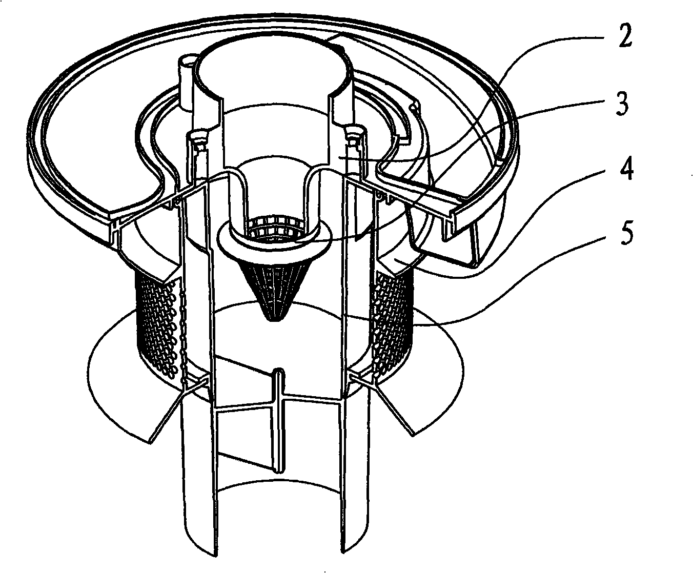 Dust separation cup of suction cleaner