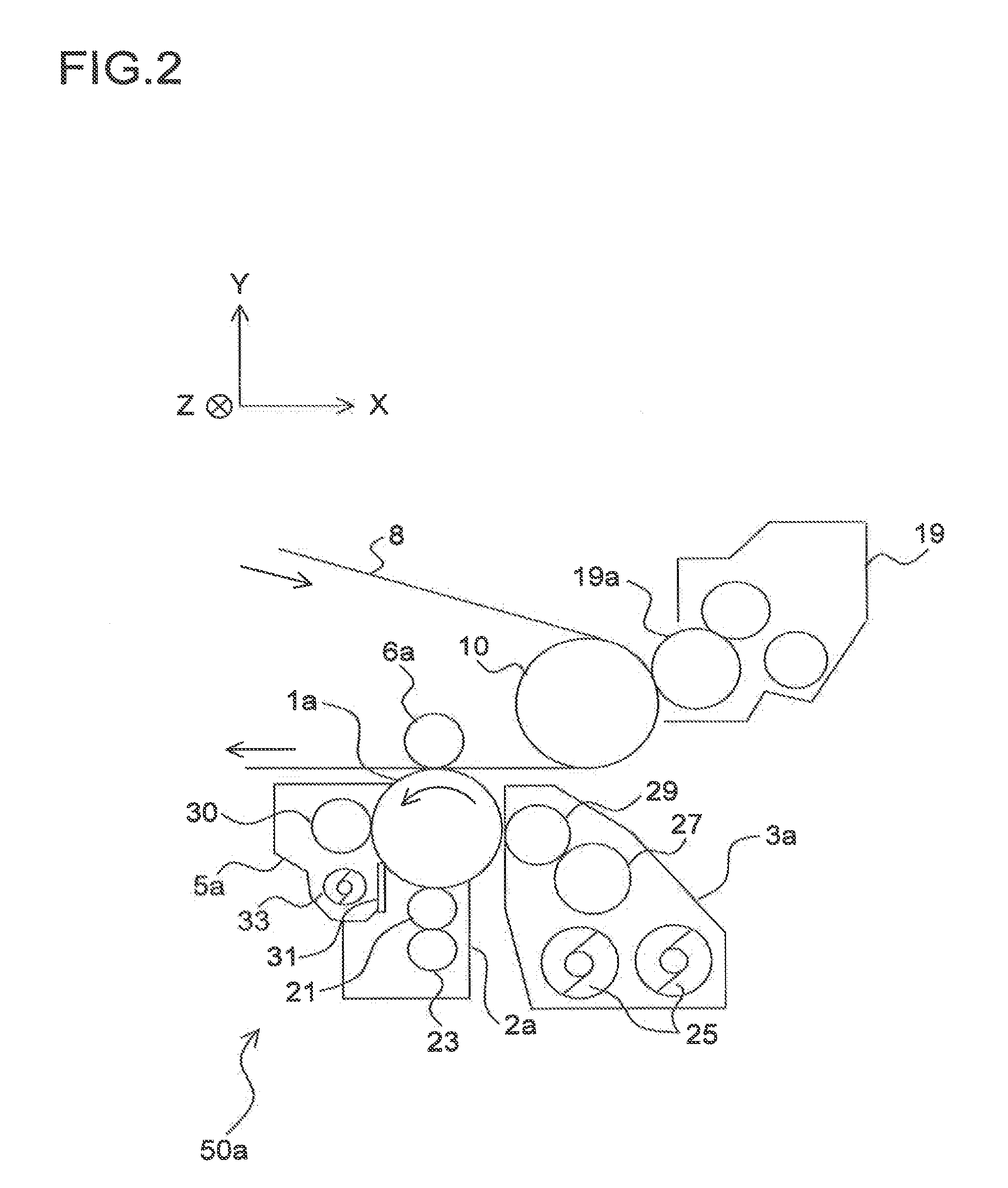 Process unit positioning device and image forming apparatus including the same