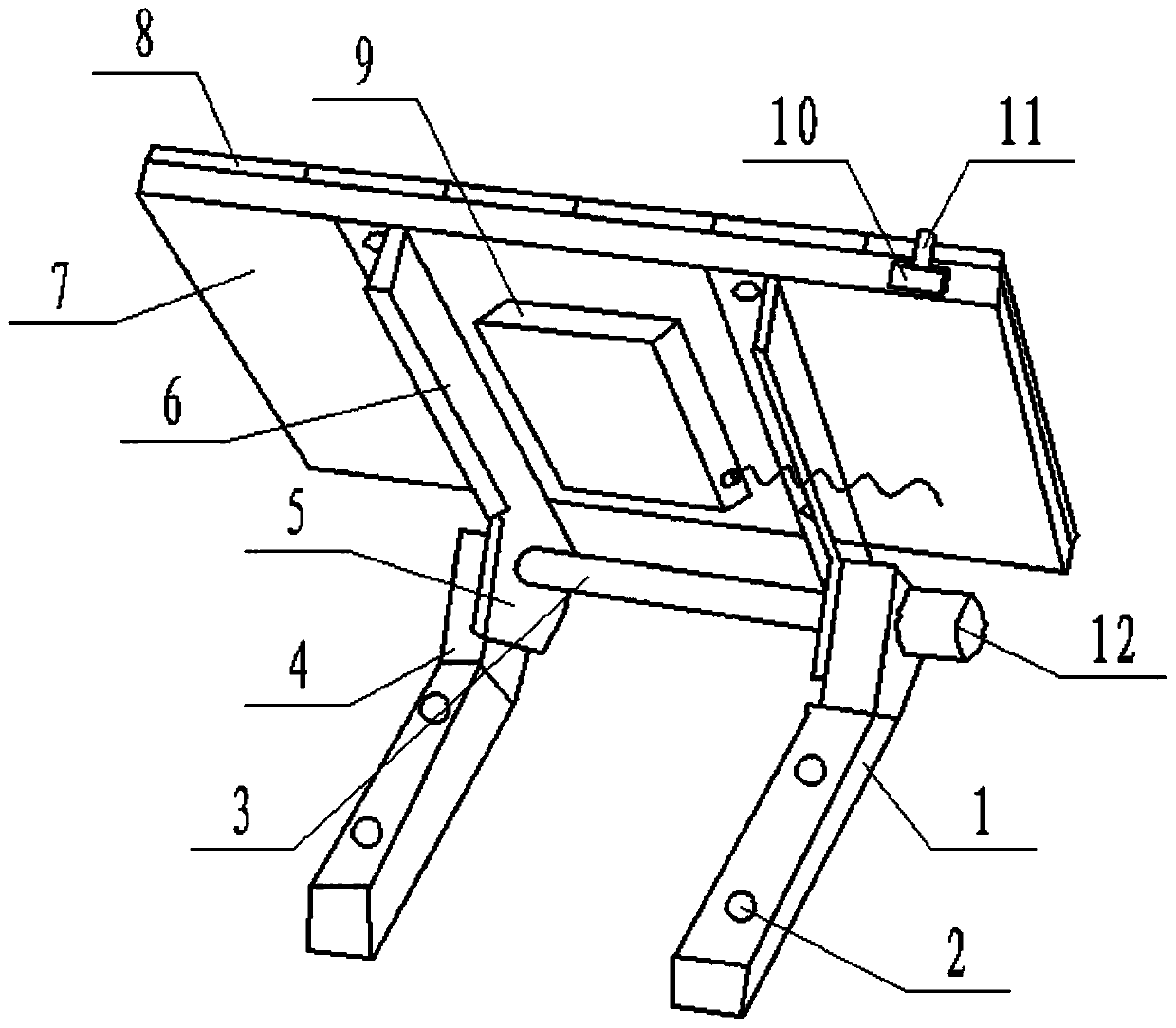 Rotatable solar panel support