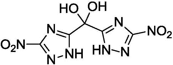 Bis(3-nitro-1,2,4-triazol-5-yl)methanediol compound