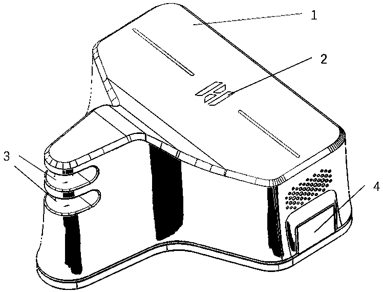 A mobile robot anti-short circuit automatic charging structure