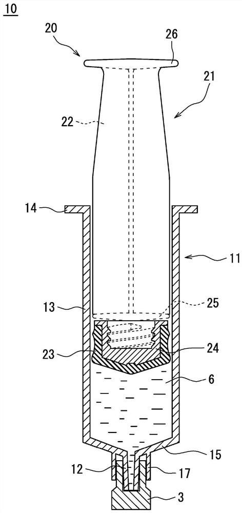 Plunger for syringe, manufacturing method thereof, and medical syringe