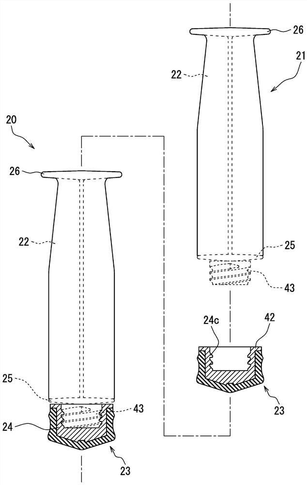 Plunger for syringe, manufacturing method thereof, and medical syringe