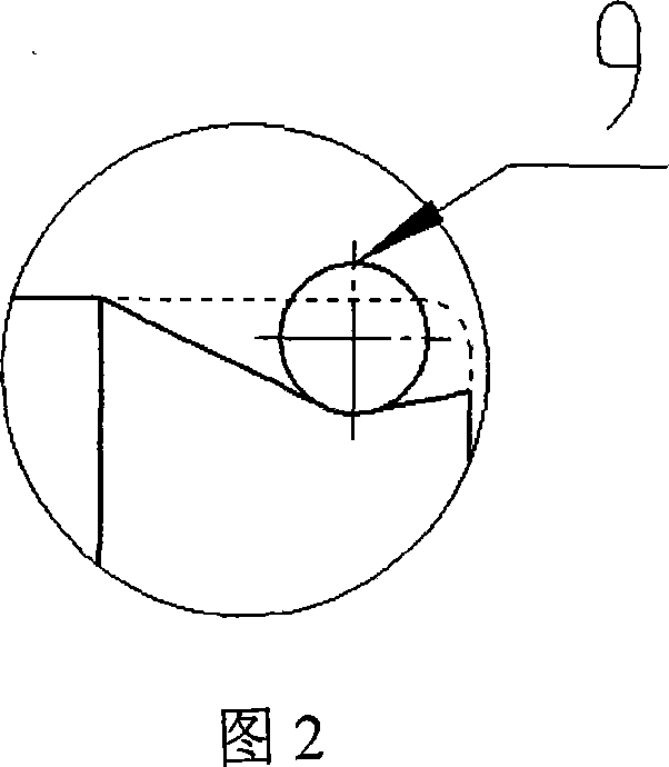 Method for packing the adhesive tape at the bottom of the lithium ion battery coil core and its device