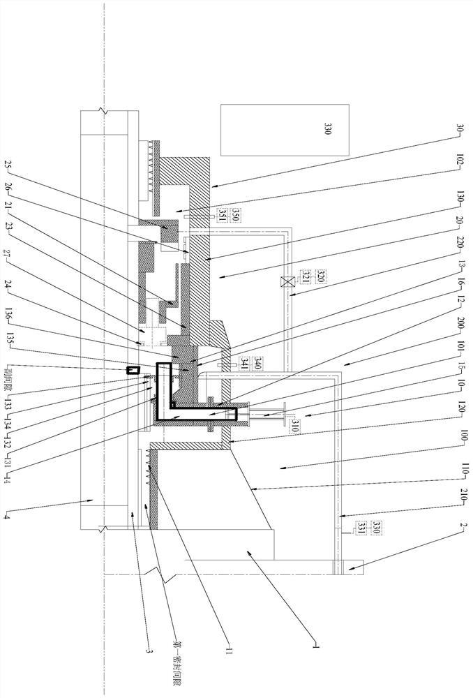 Sealing system for sulfur dioxide fan