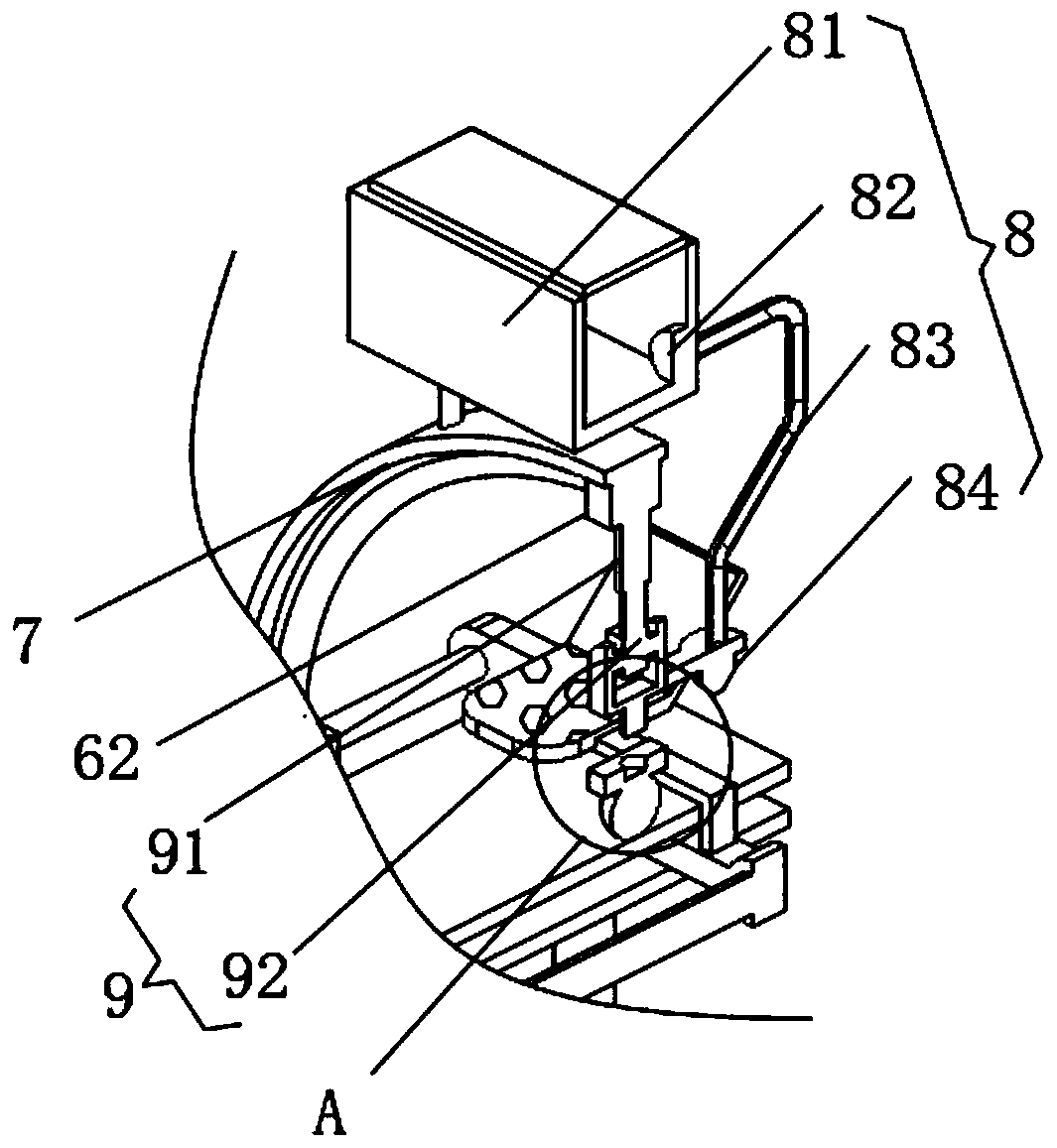 Clinical massaging device for lower limb in neurology department