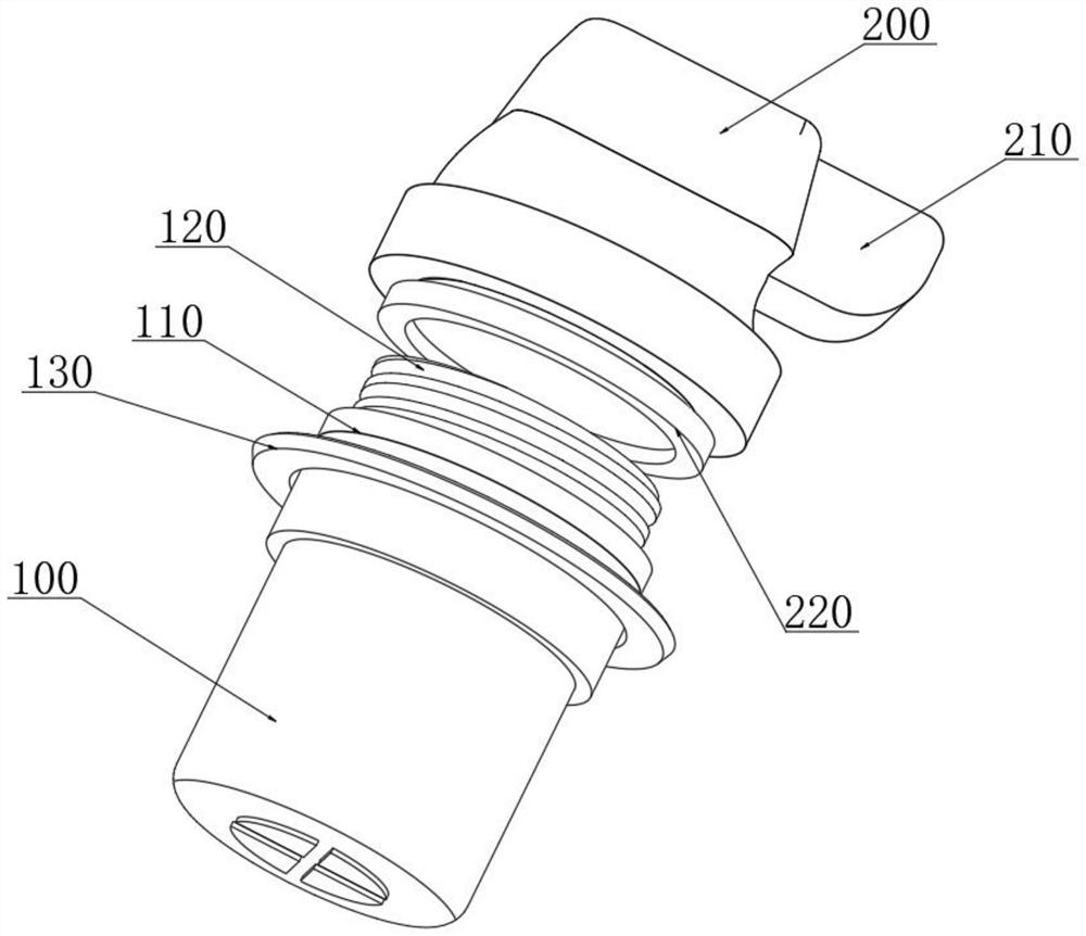 Automobile high-end sealing connection structure