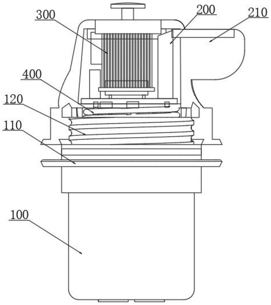 Automobile high-end sealing connection structure