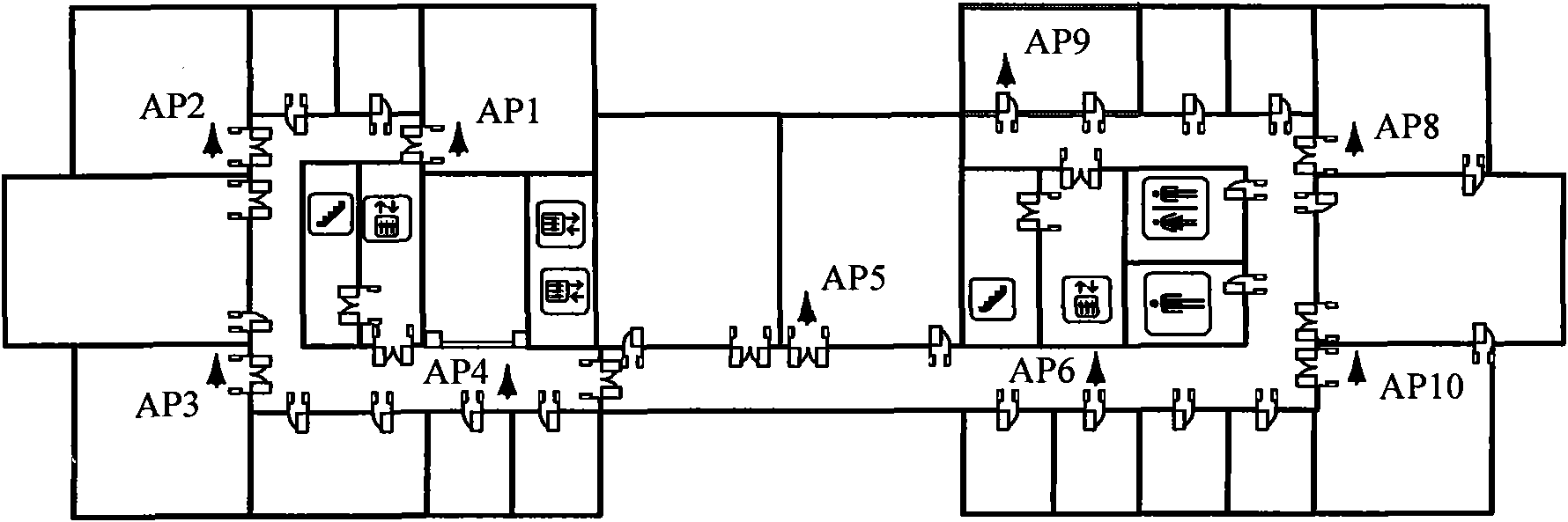 WLAN indoor tracking method based on particle filtering algorithm