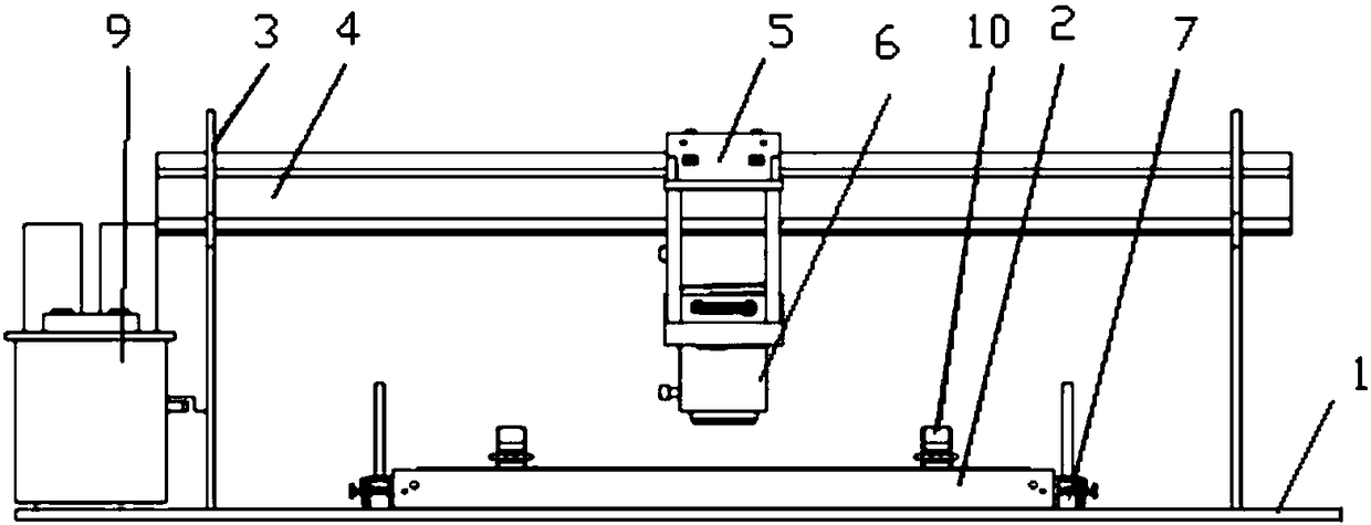 Device for repairing side door of railway open wagon