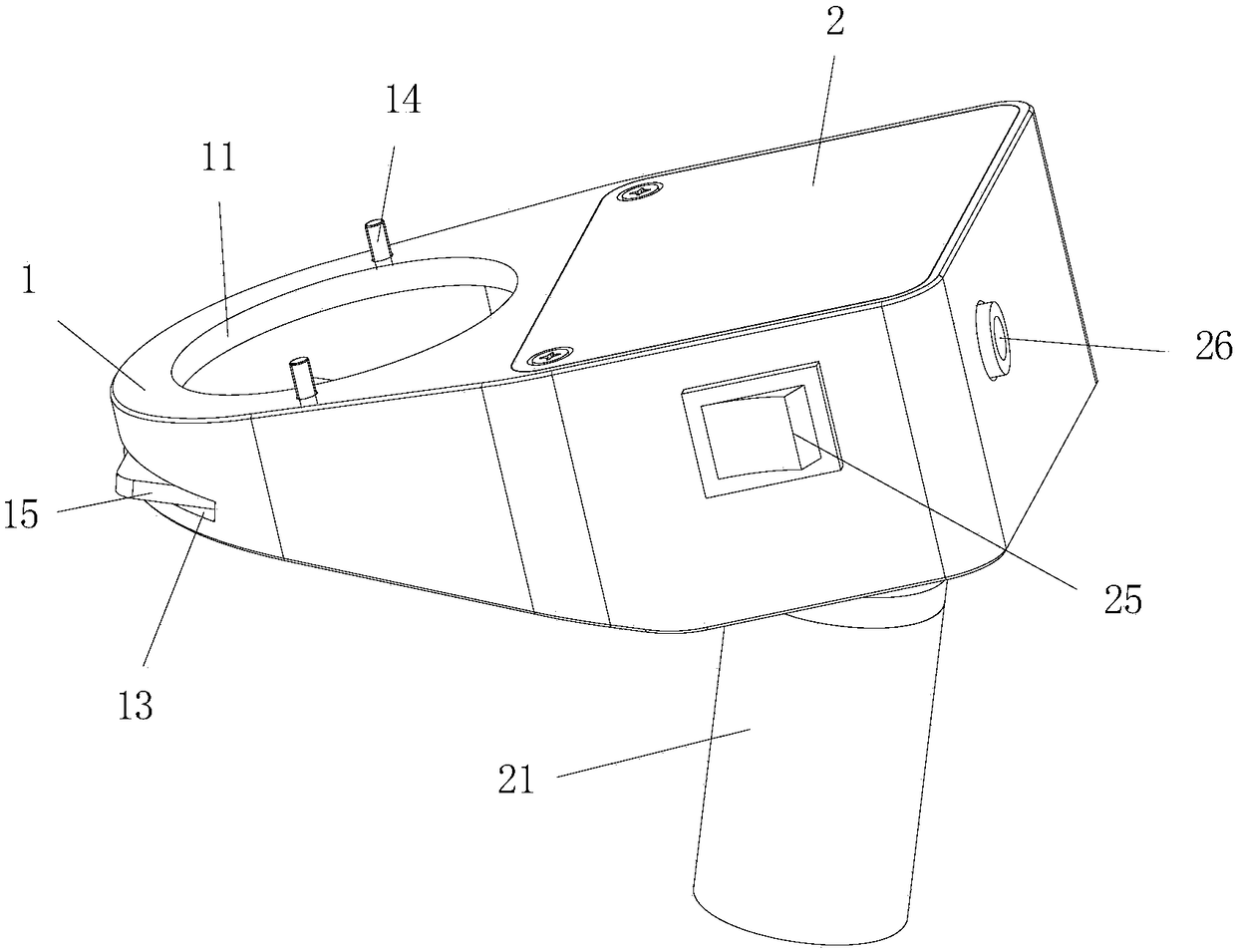 Fluorescent device for operating microscope