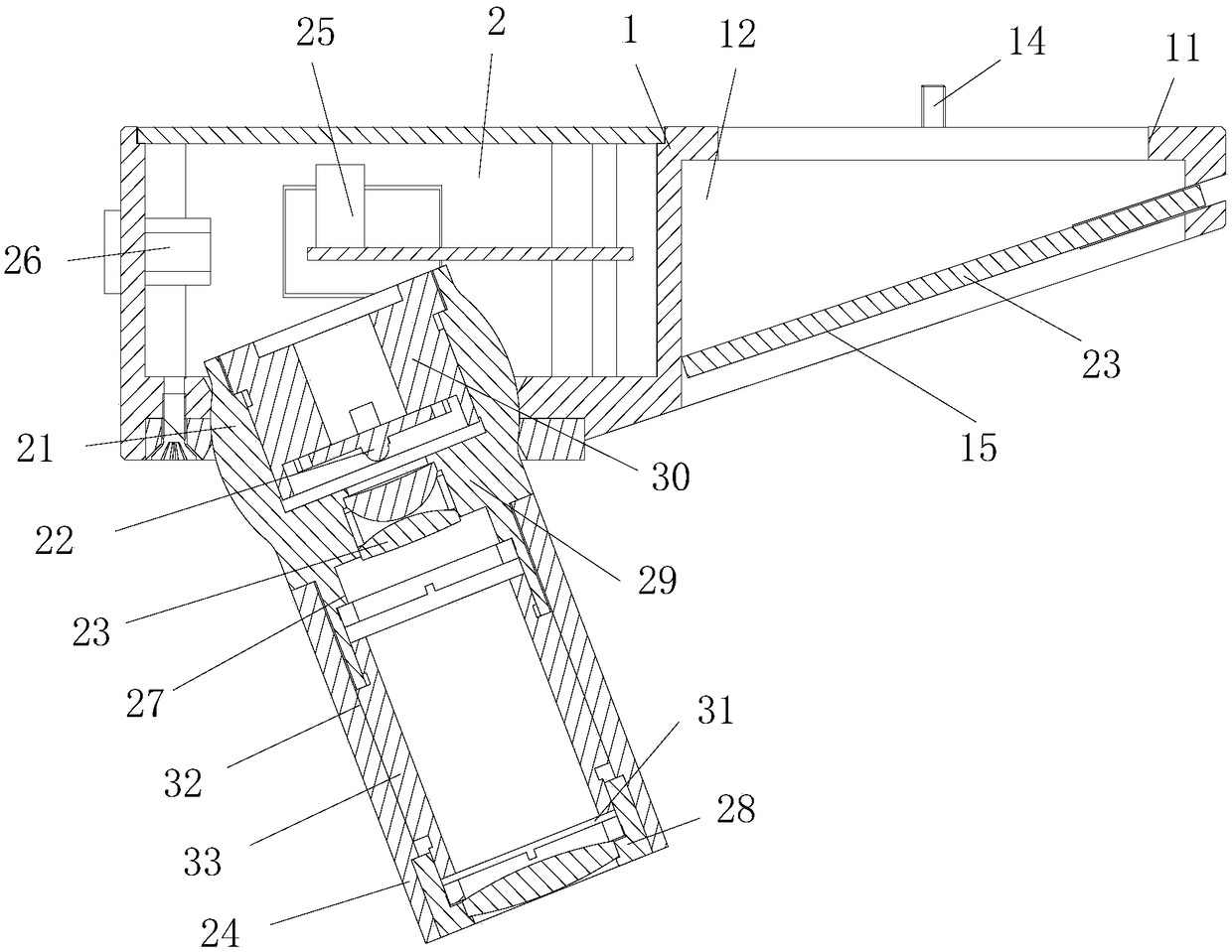 Fluorescent device for operating microscope