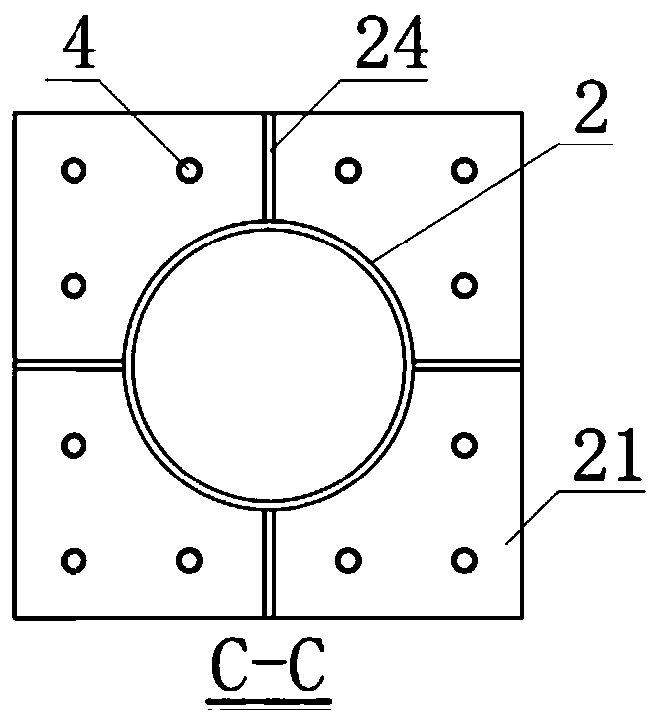 Height-limiting protective frame adopting light composite material cross beam