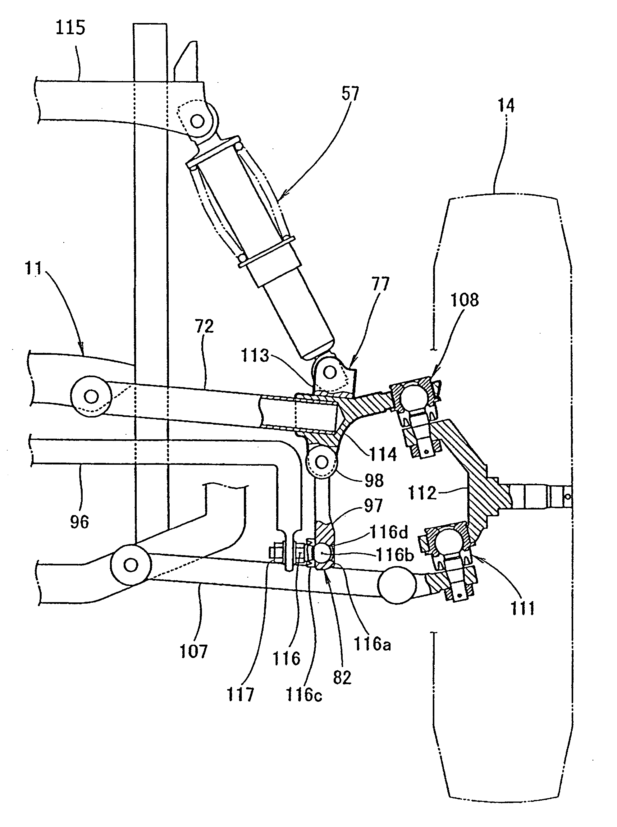 Suspension apparatus for a vehicle and vehicle including same