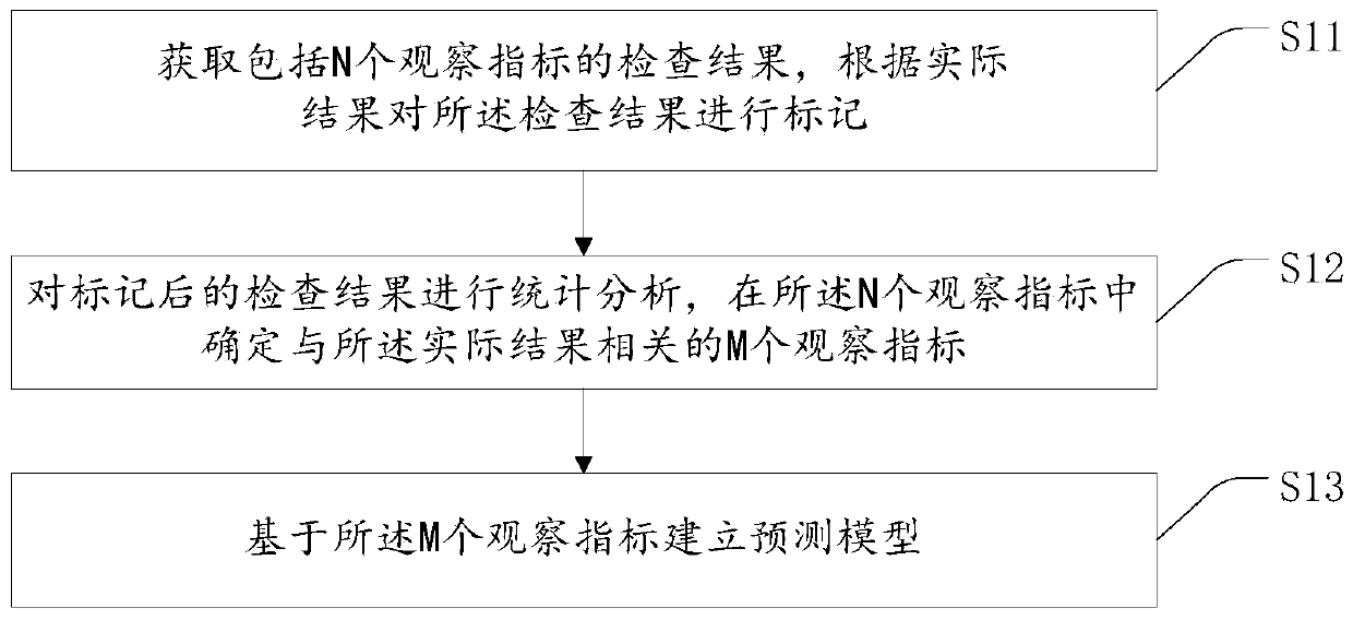 Method and device for establishing prediction model, medium and equipment