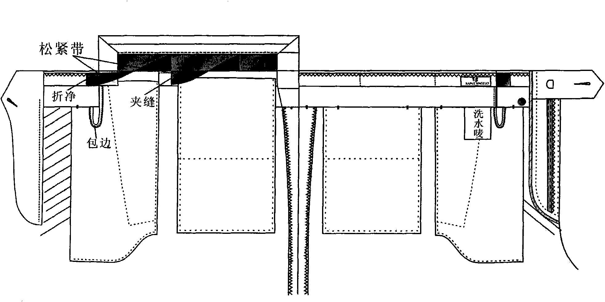 Method for manufacturing trousers and trousers