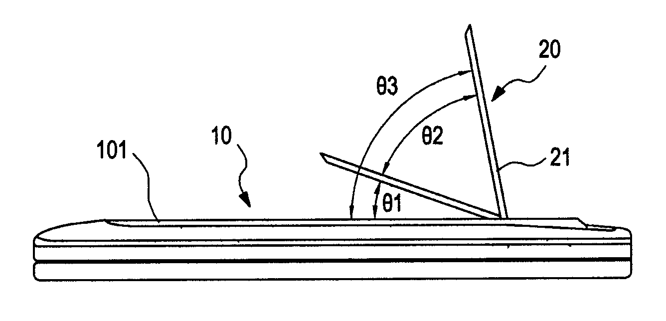 Slim-type quick cradle for a portable terminal