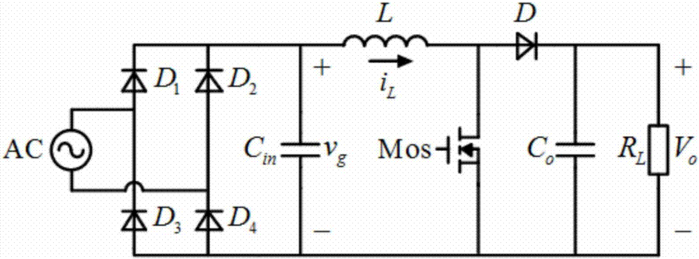 Improved wide load range boost type power factor correction converter