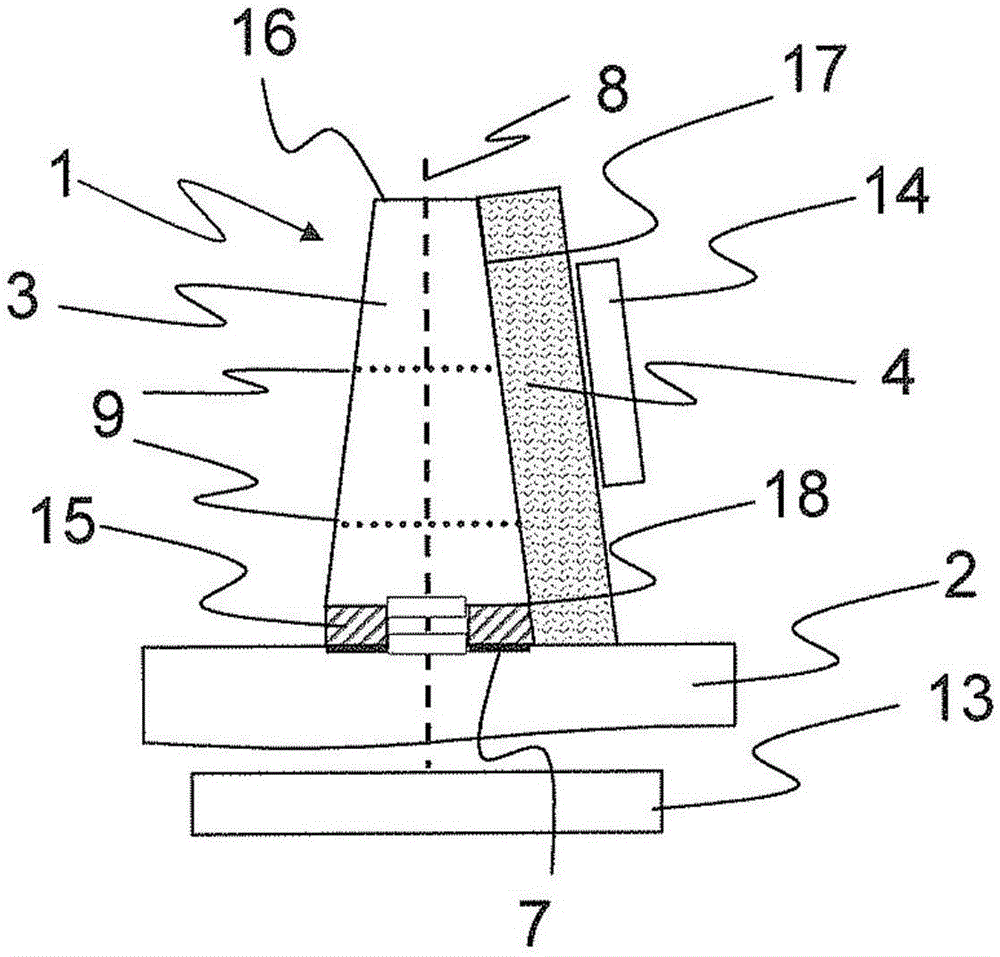 Device for generating electric energy from a heat-conducting material