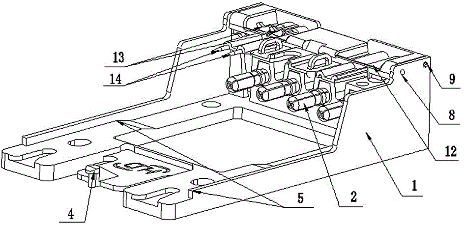 Connection device in direct connection with electric energy meter