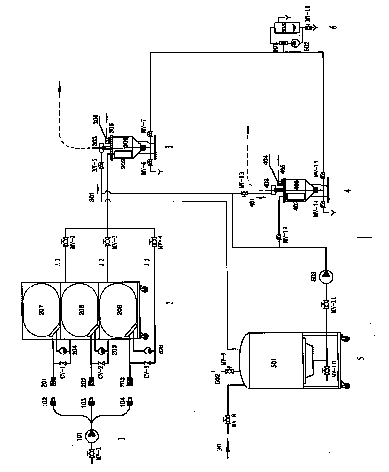 Liquid-supplying system of hemodialysis center