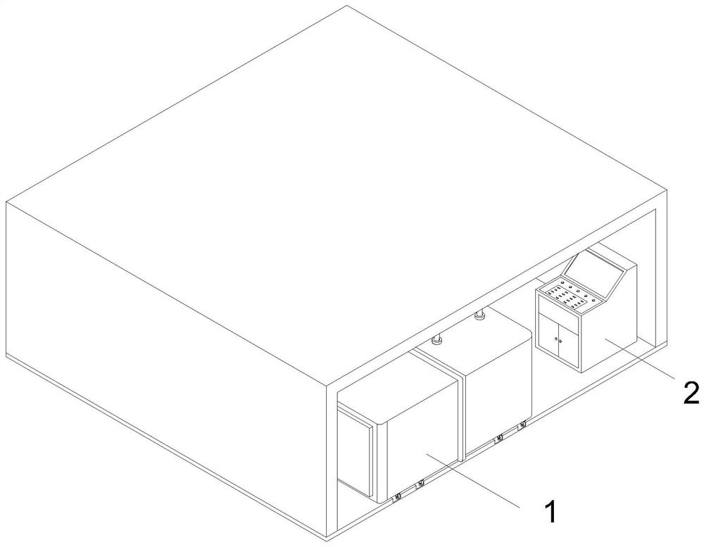 Modular garbage compression transfer station