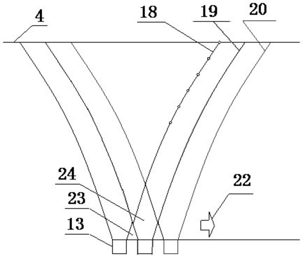 Method for actually measuring and determining rapid coal caving parameters of extra-thick coal seam