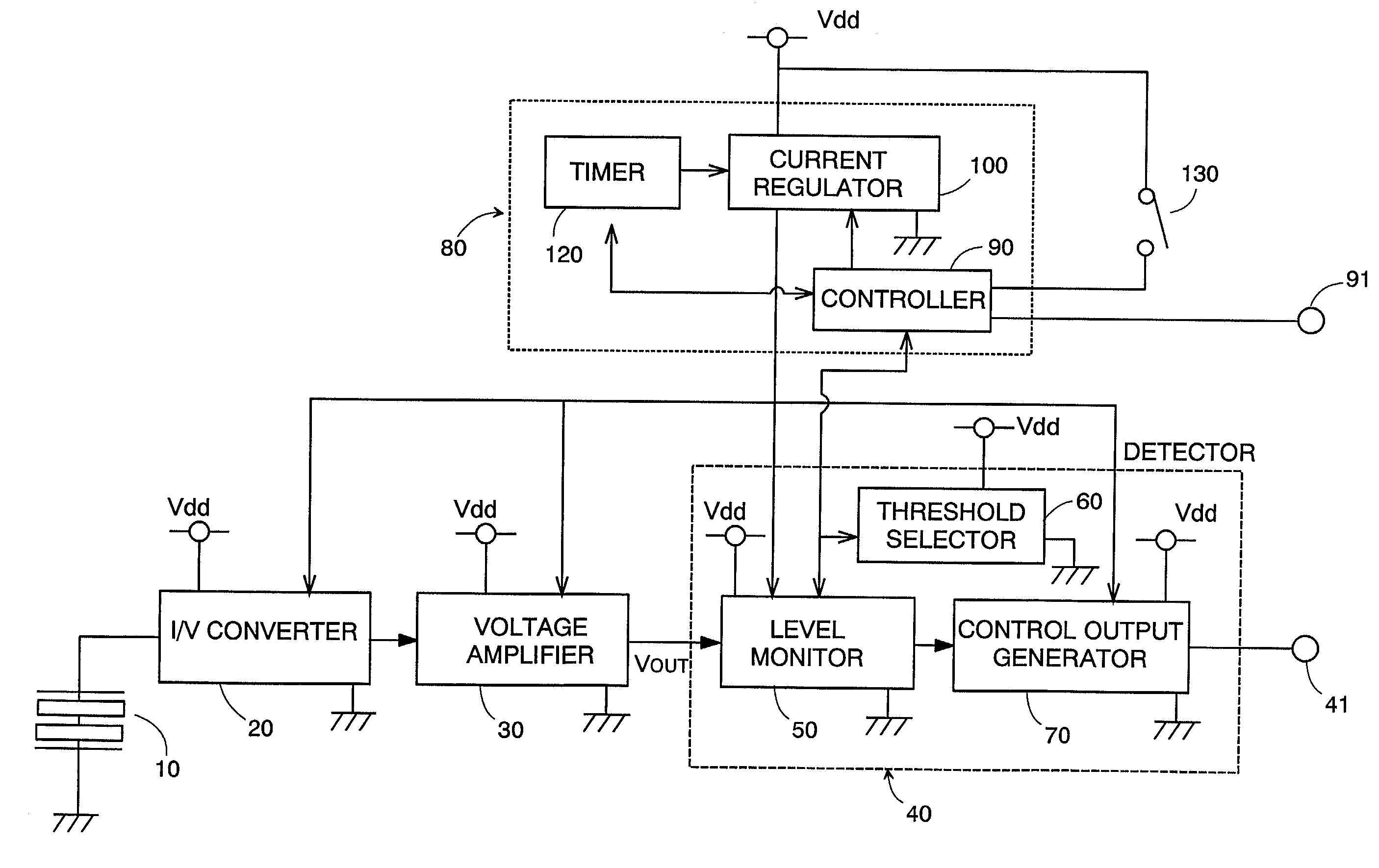 Object detecting device with a pyroelectric sensor