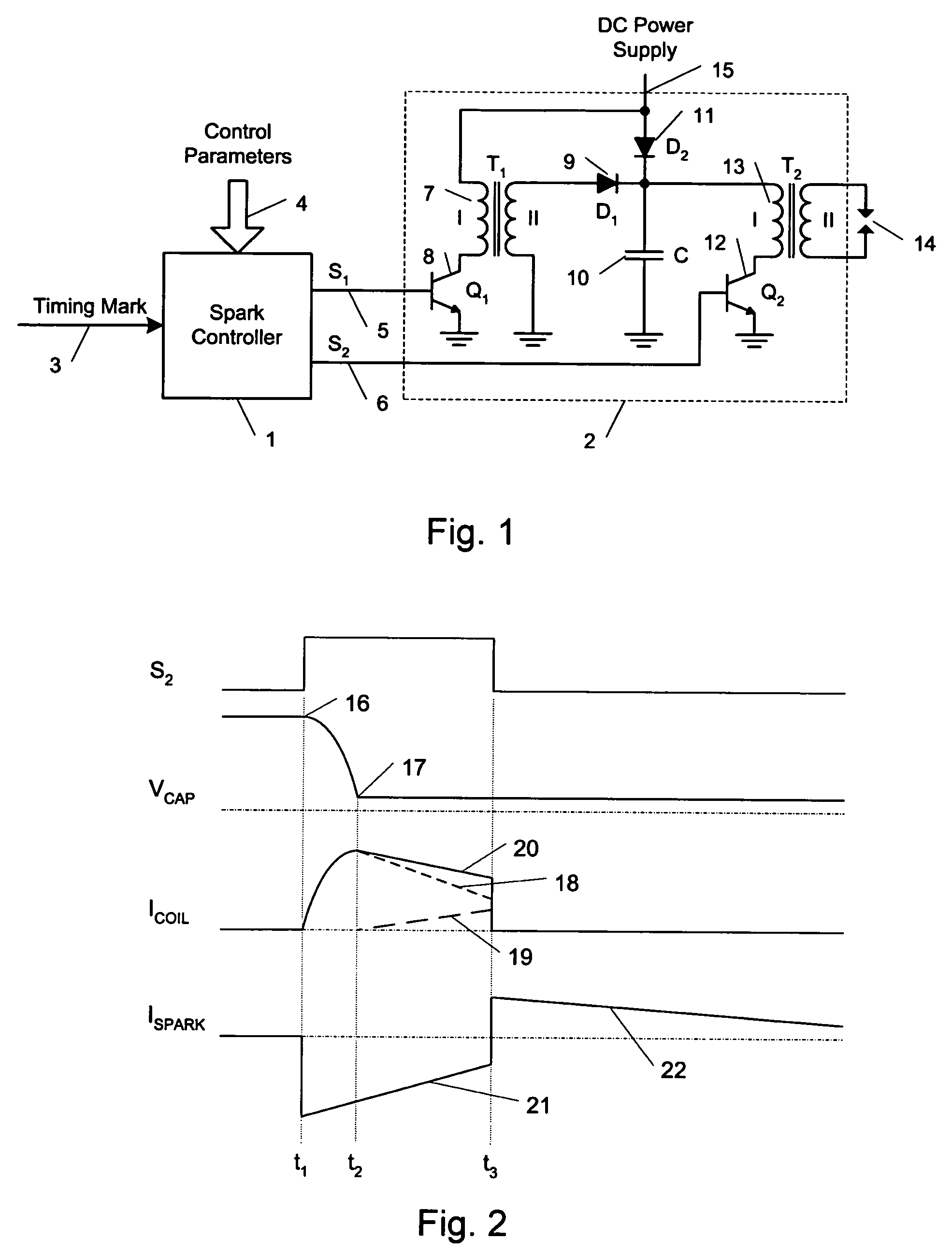 Spark generation method and ignition system using same