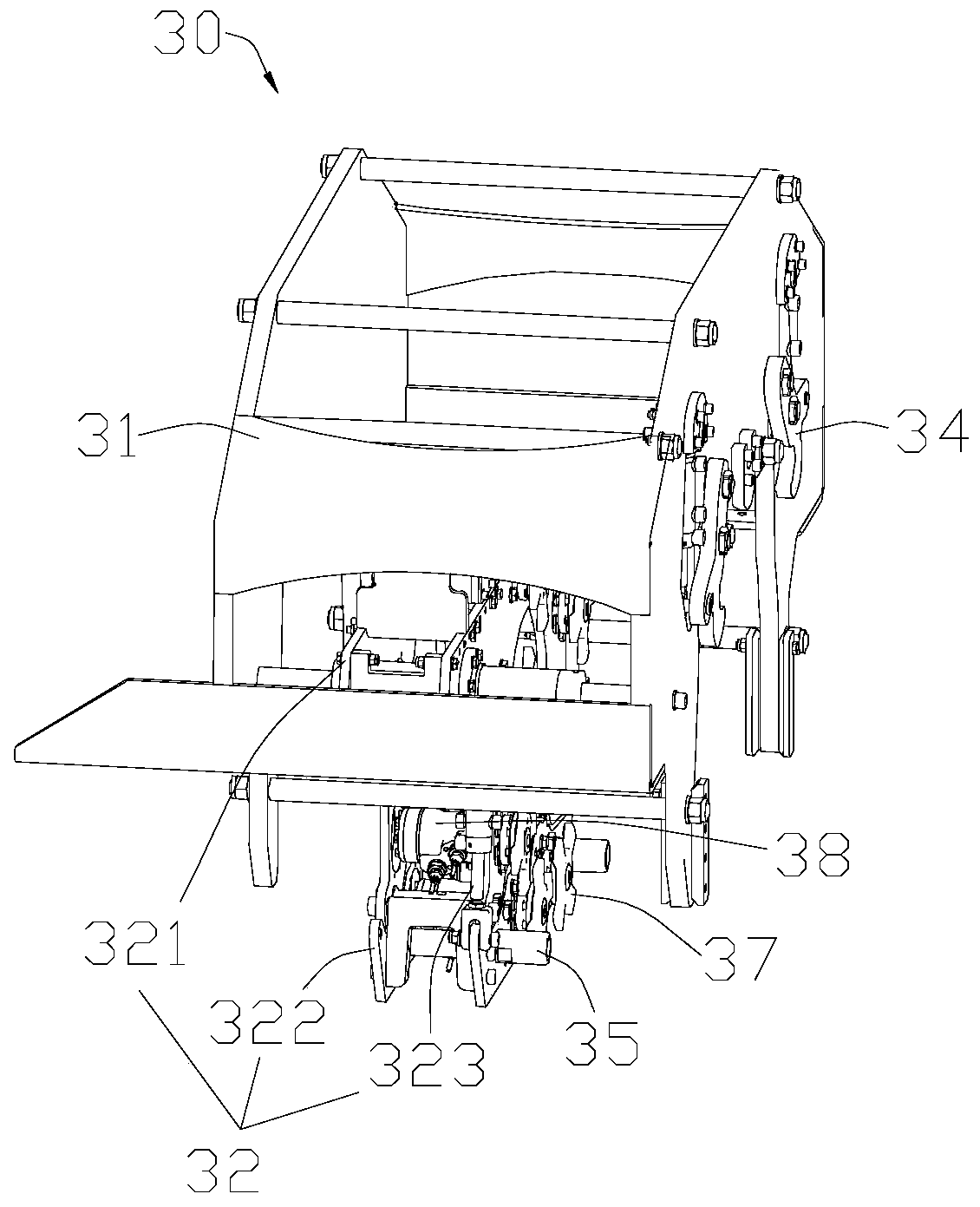 Subsea pipeline flange assembling, connecting and installing device