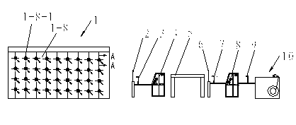 Silk separating and warping equipment