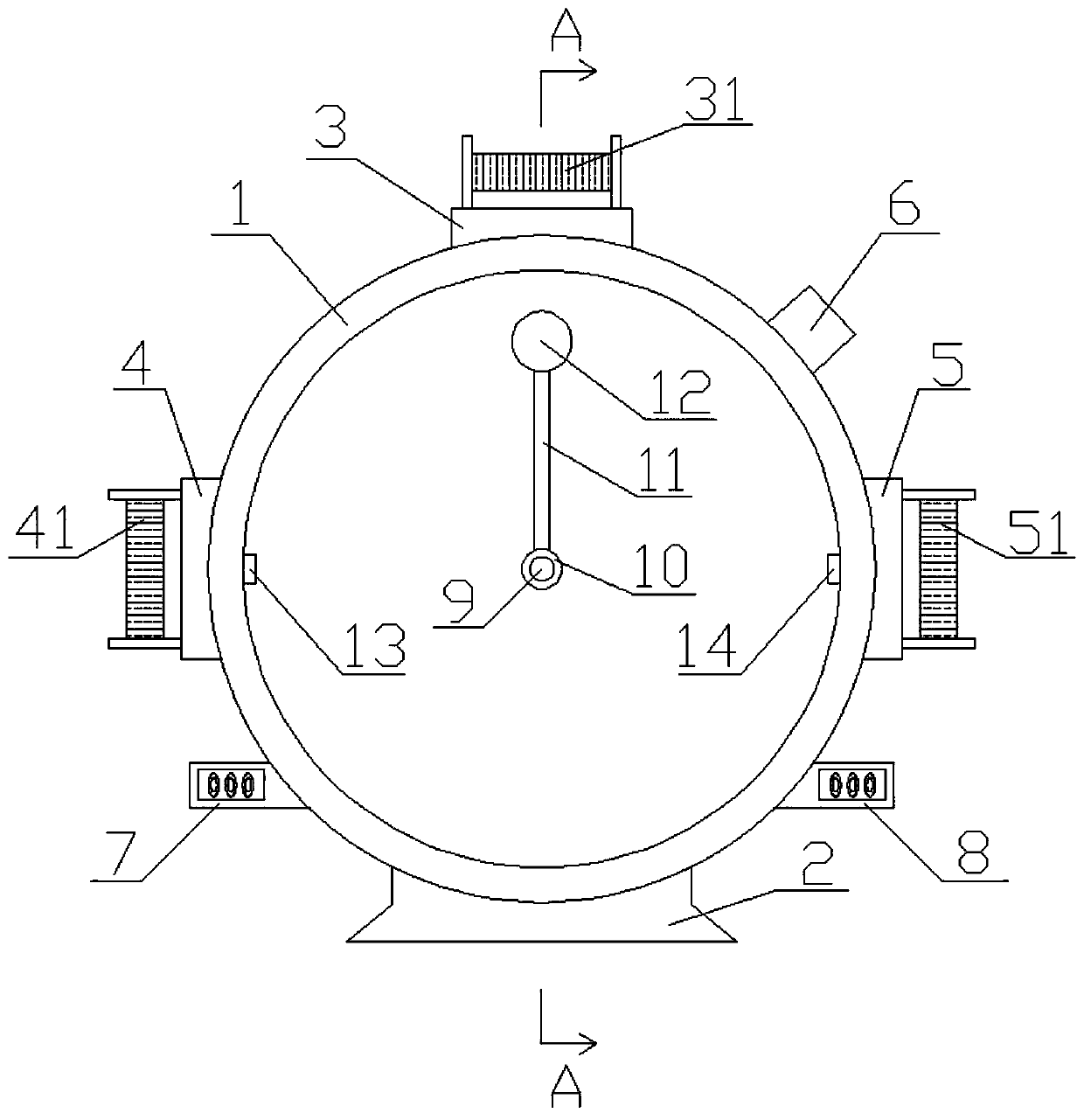 Probability statistics teaching demonstration device