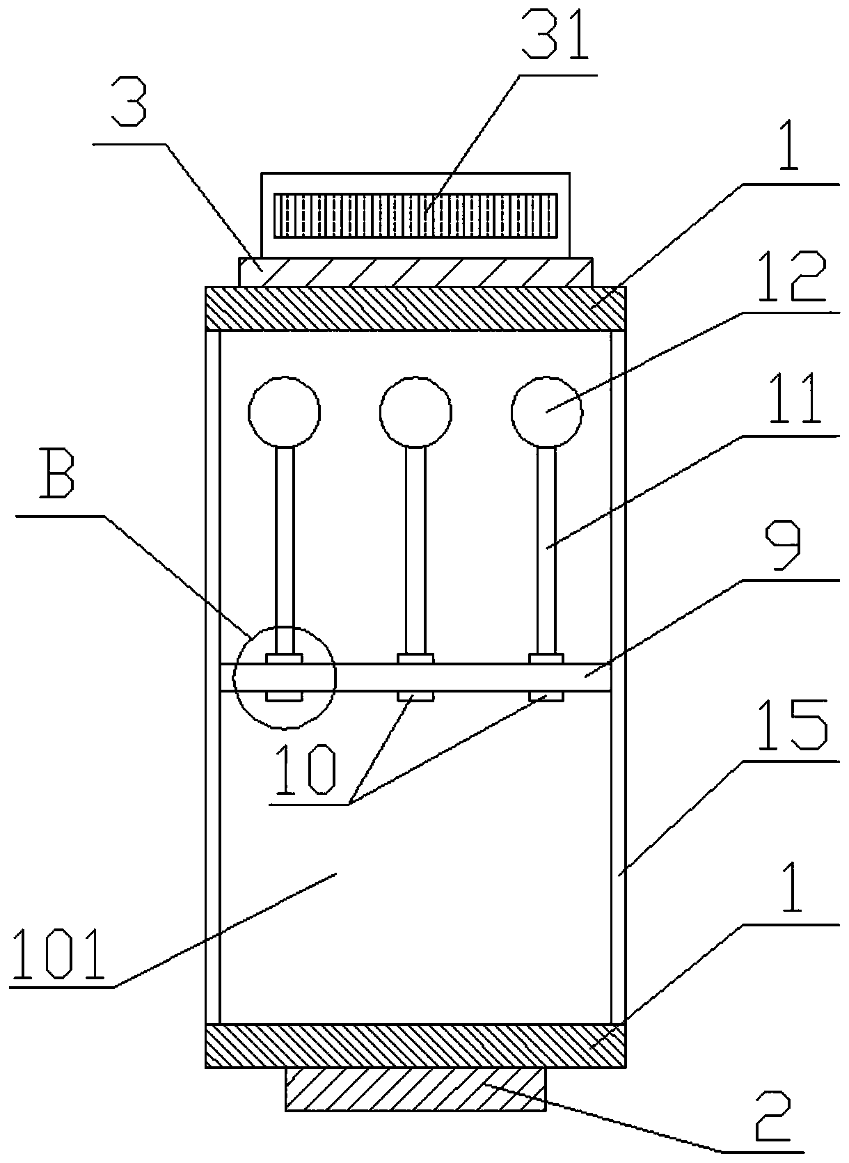 Probability statistics teaching demonstration device