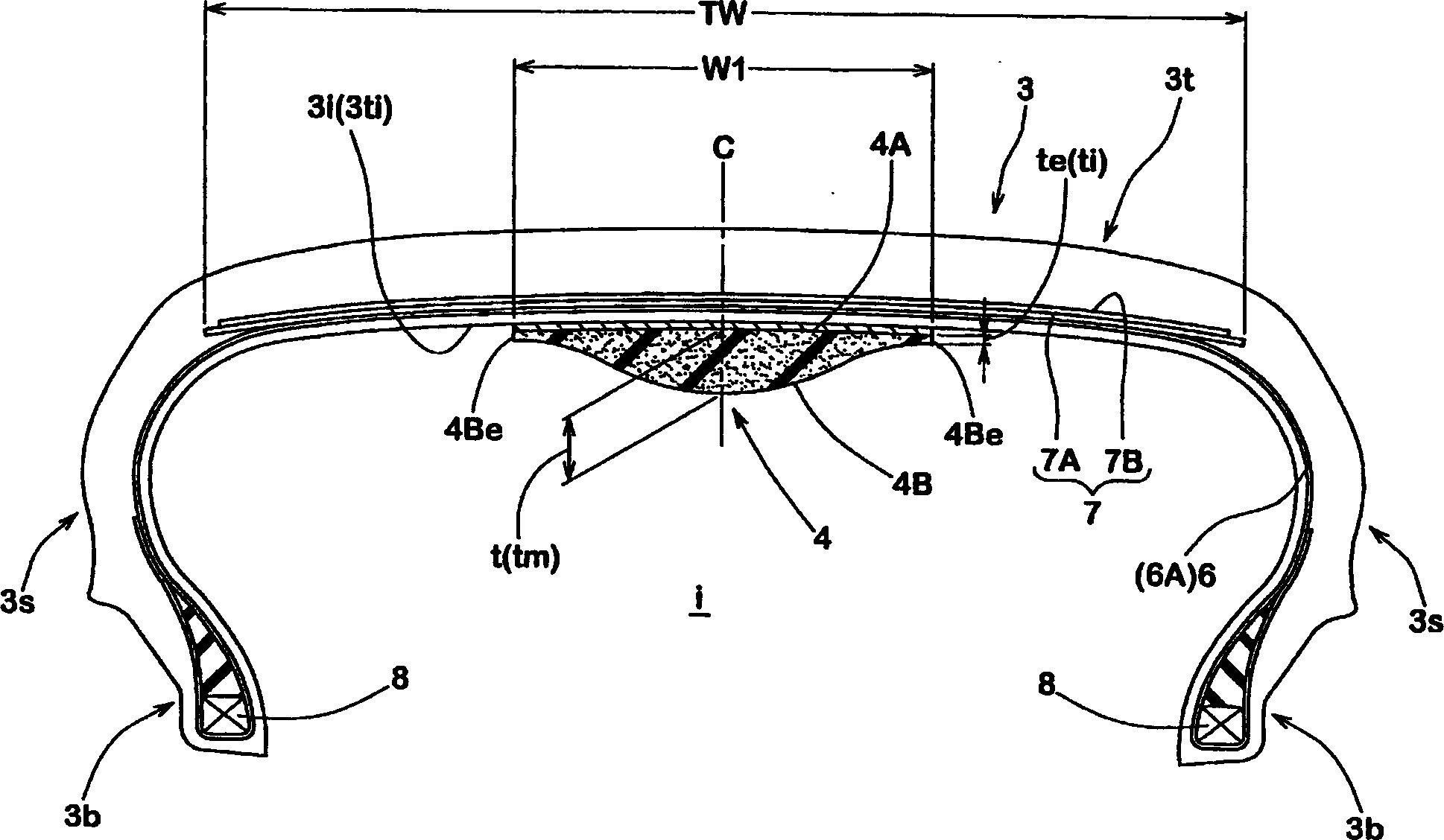 Assembly of pneumatic tire and rim, and a noise damper used therein