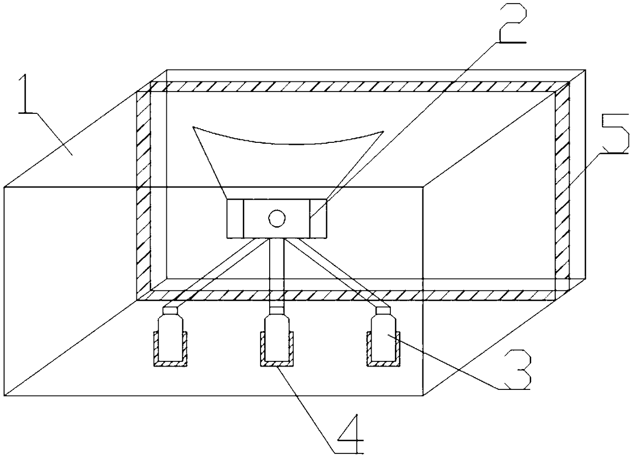 Three-cup urine experimental sampling device for urinary surgery