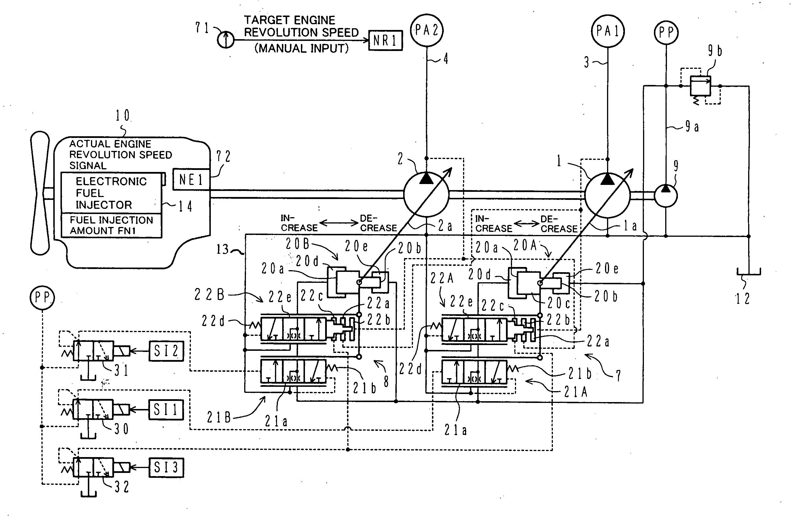 Method and device for controlling pump torque for hydraulic construction machine