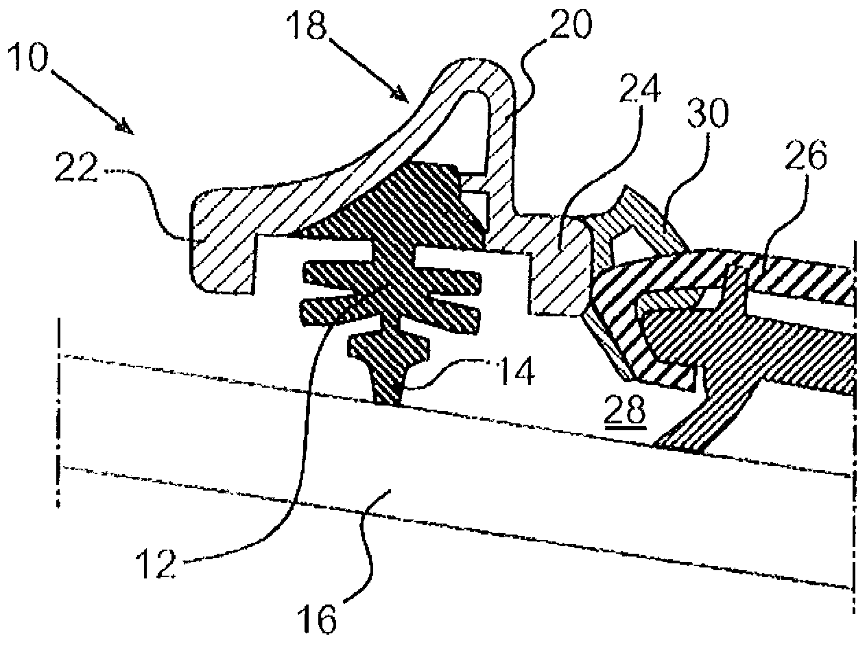 Wiper blade for a window wiper of a motor vehicle and window arrangement for a motor vehicle