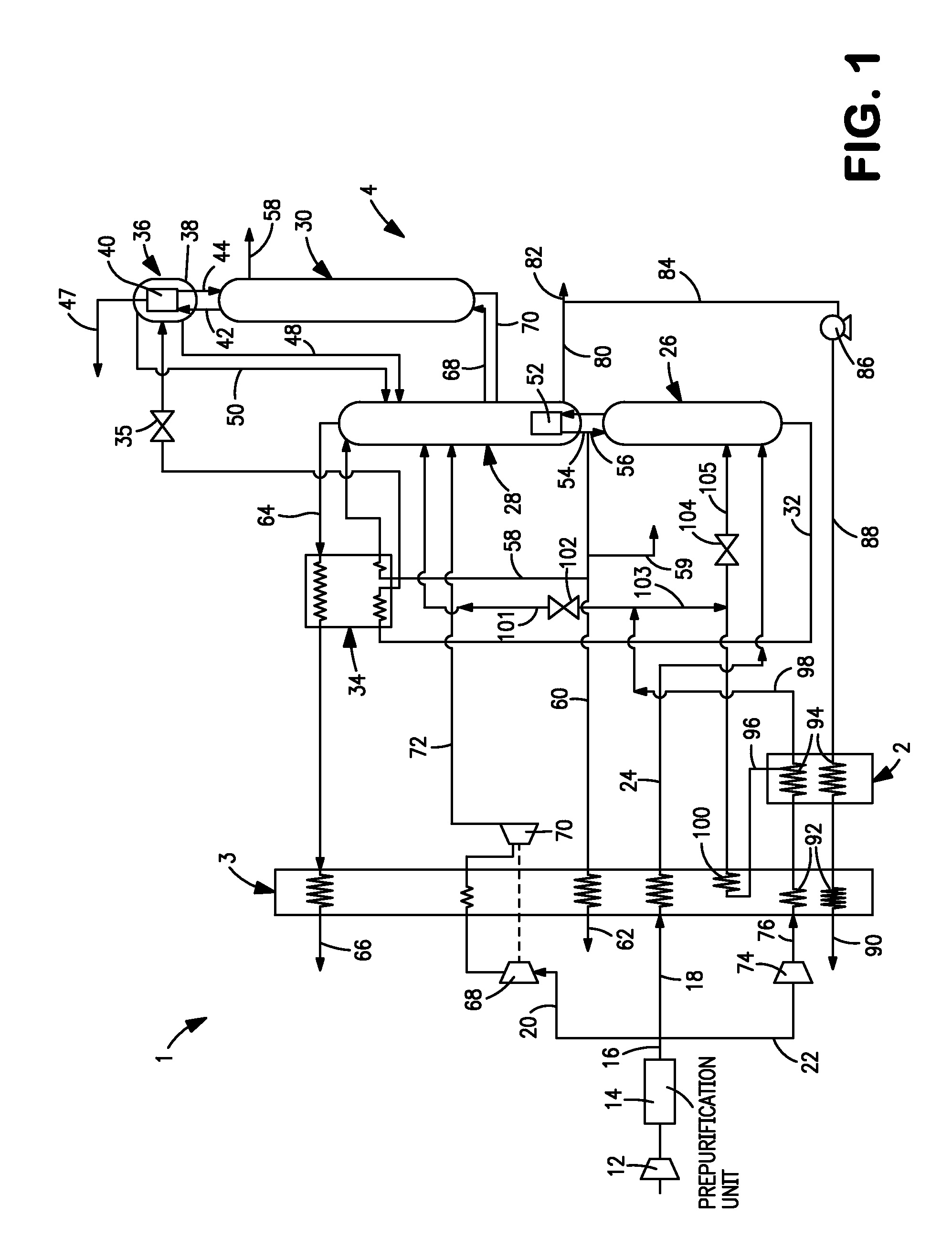 Oxygen vaporization method and system