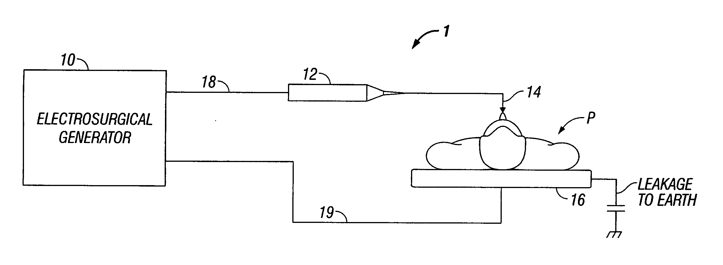 System and method for reducing leakage current in an electrosurgical generator