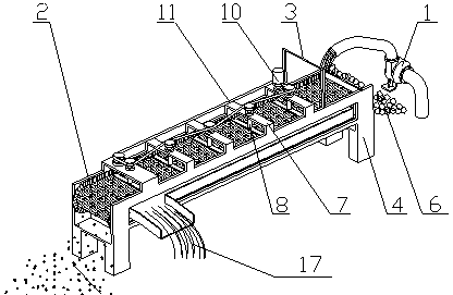 Micro-power mining machine capable of obtaining both high-quality river sand and multiple metal mineral powder