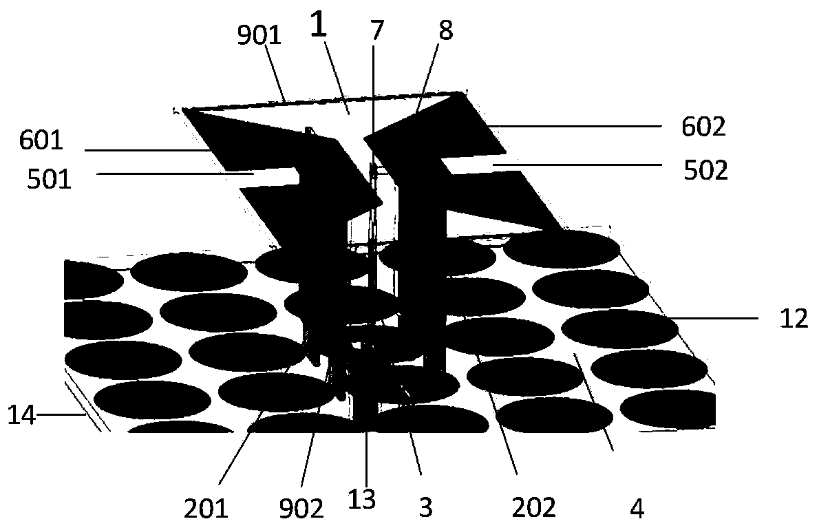 Wideband electromagnetic dipole antenna based on artificial magnetic conductor