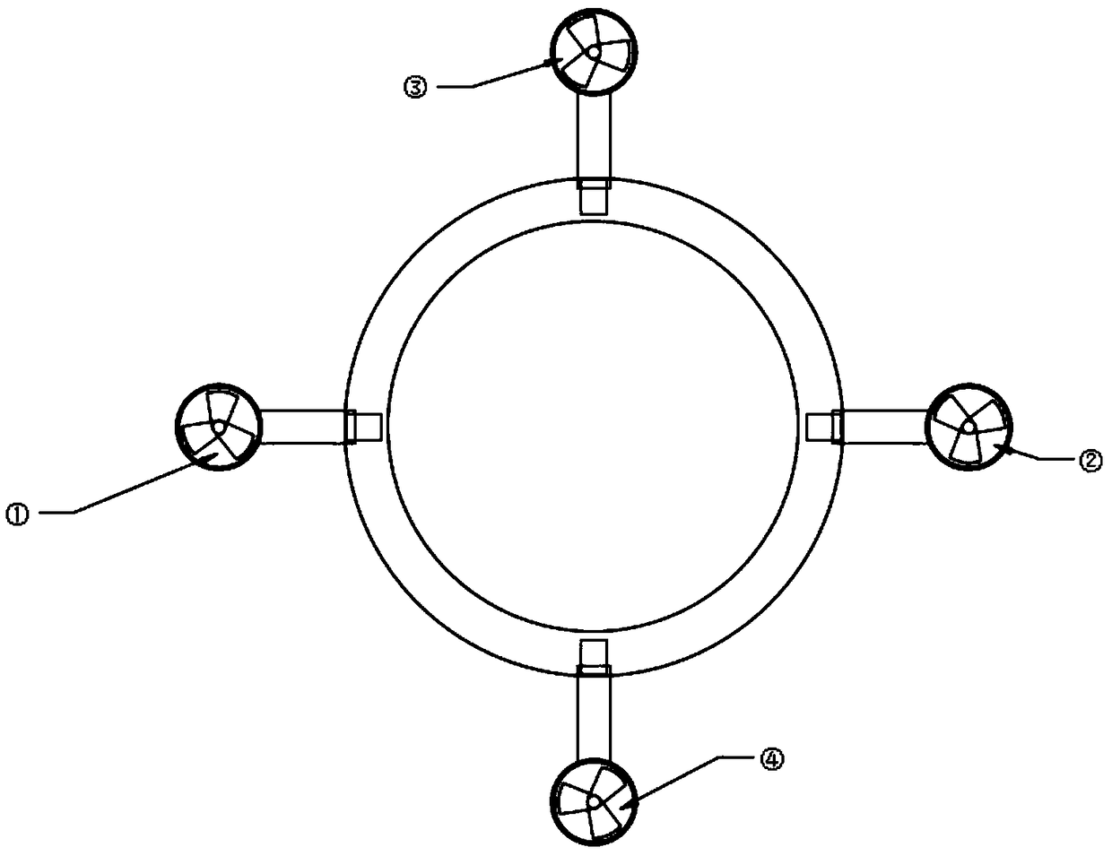 Underwater robot six-degree-of-freedom dynamic positioning thrust distribution optimization method based on genetic algorithm