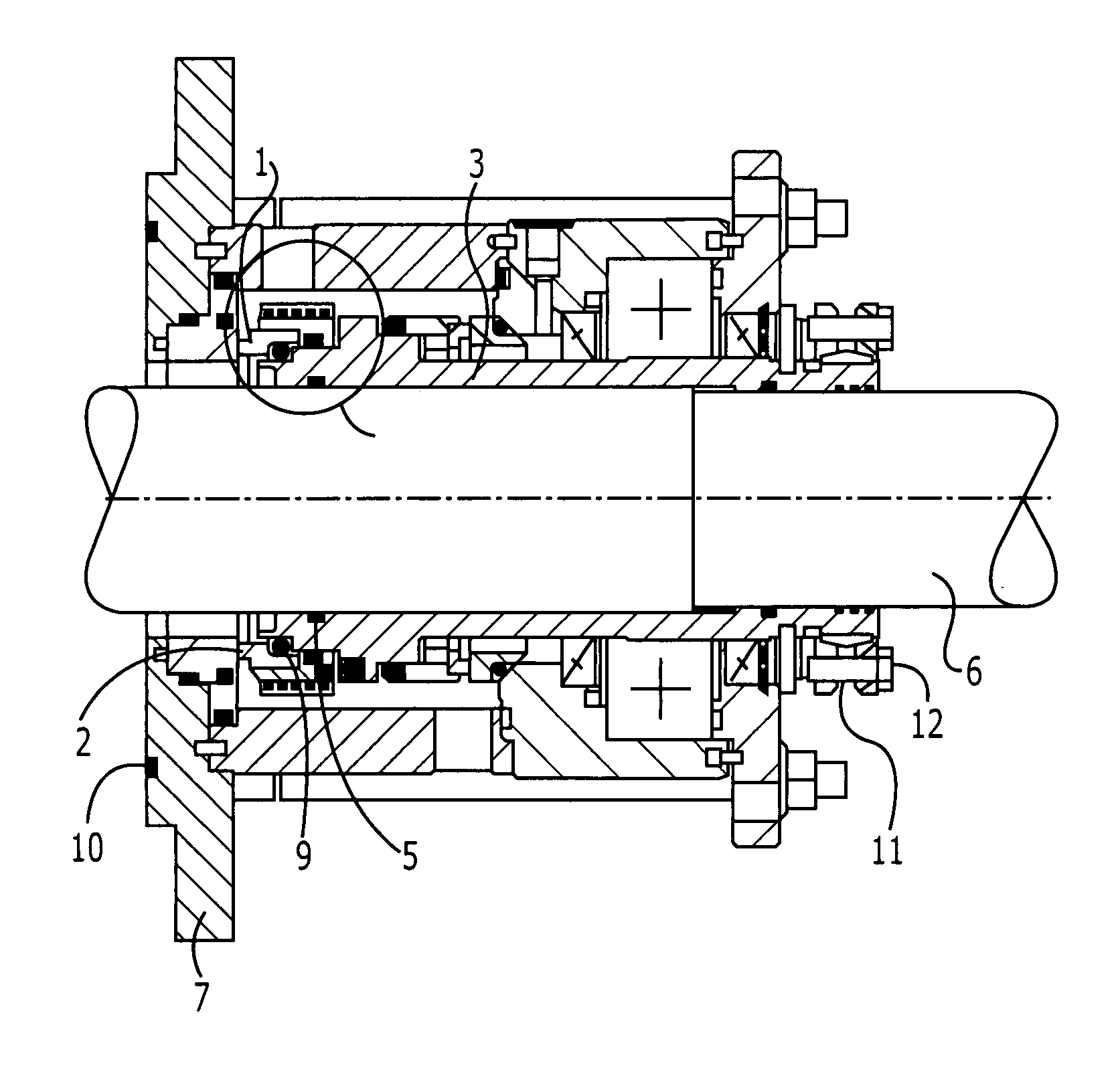 Damper device for mechanical seals