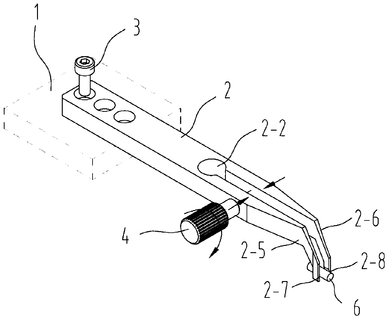 Interference protection elastic fixing jaw