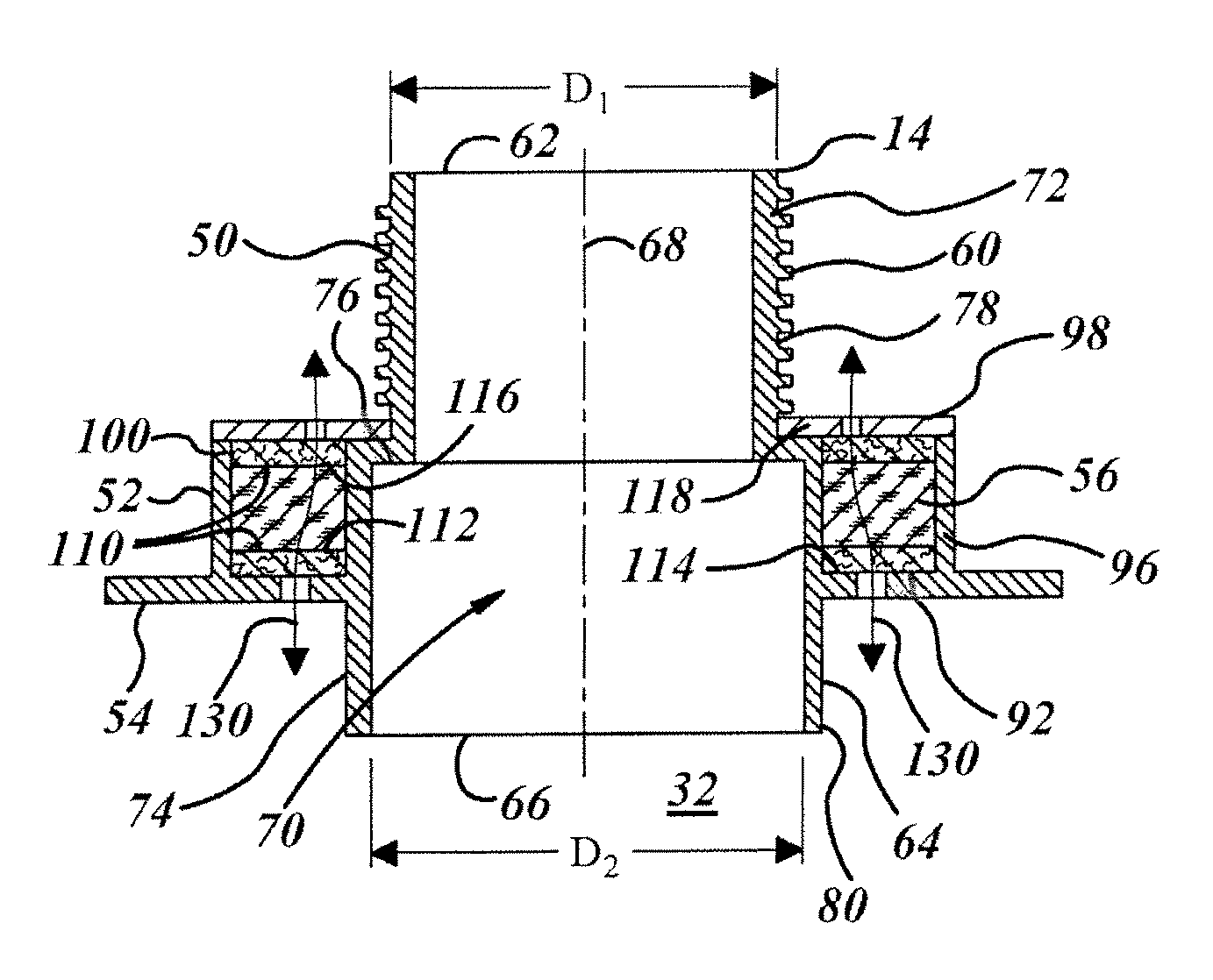 Passive evaporative emission control module