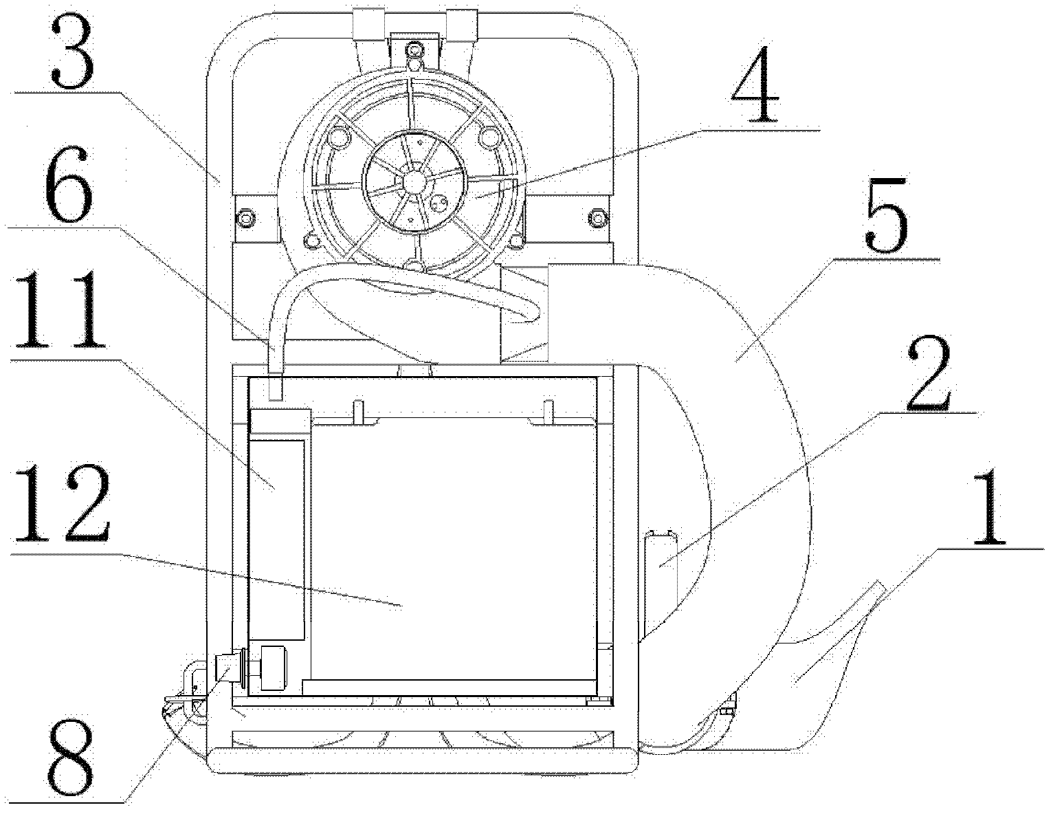 Blowing pollinator and method for using same to carry out blowing pollination