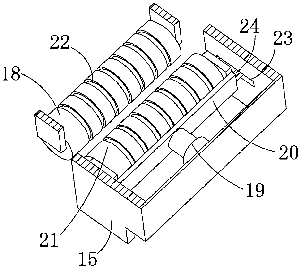 Energy-saving chemical fiber silk cutting machine